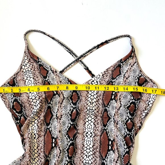 Kona Sol One Piece Snake Skin Print Swimsuit Womens Size M - Picture 11 of 11